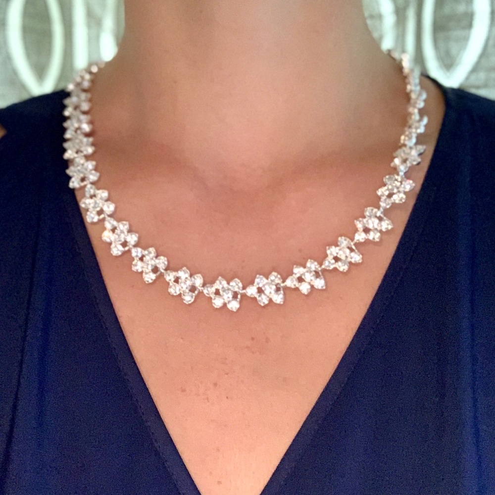 Anne Klein brilliant necklace and bracelet set